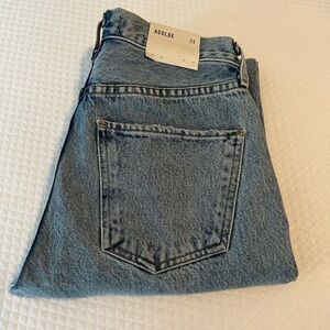 AGOLDE Cherie High Rise Straight Jeans in Merit